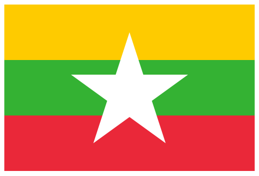 MM Myanmar Burma Flag icon BIG